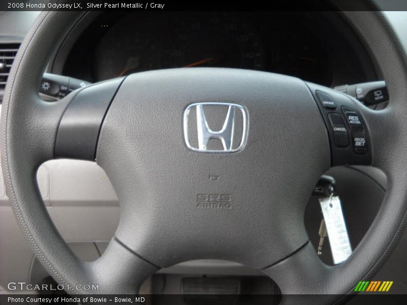 Silver Pearl Metallic / Gray 2008 Honda Odyssey LX