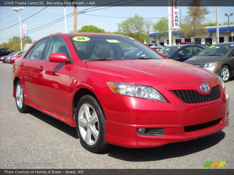 Barcelona Red Metallic / Ash 2008 Toyota Camry SE