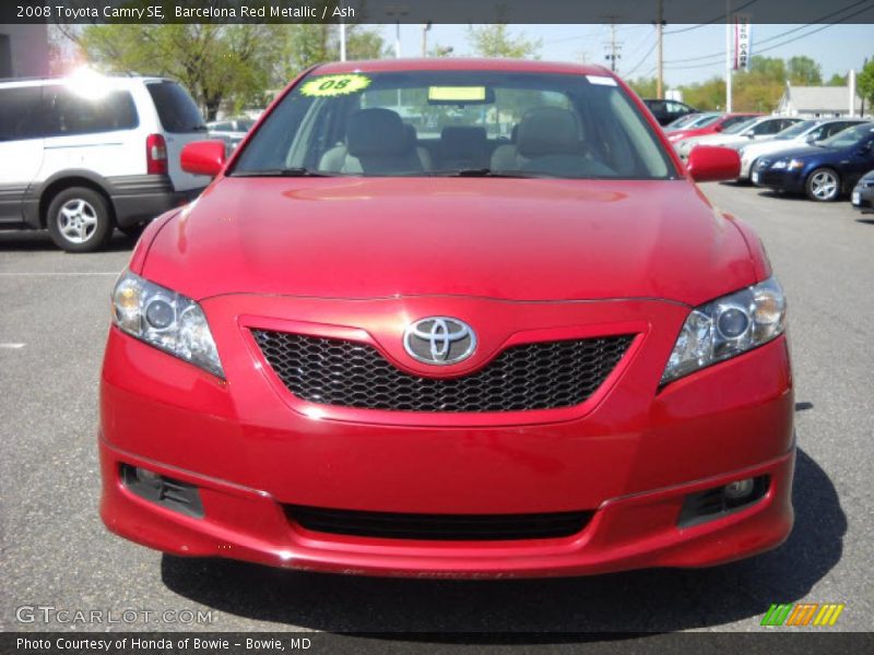 Barcelona Red Metallic / Ash 2008 Toyota Camry SE