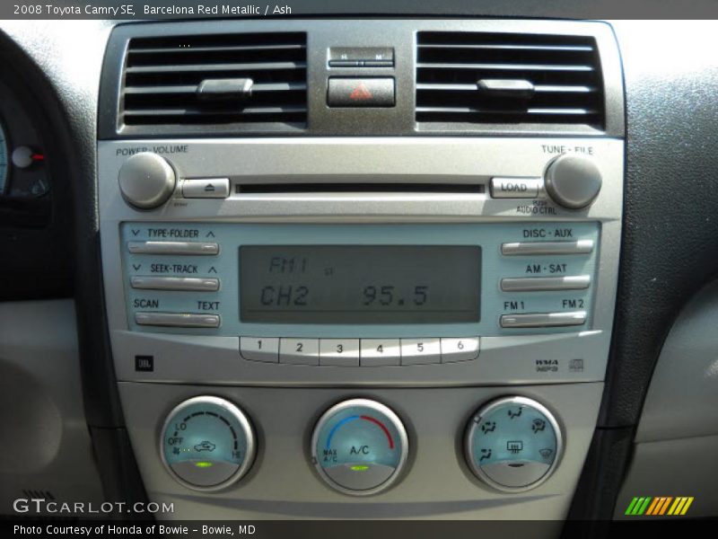 Barcelona Red Metallic / Ash 2008 Toyota Camry SE