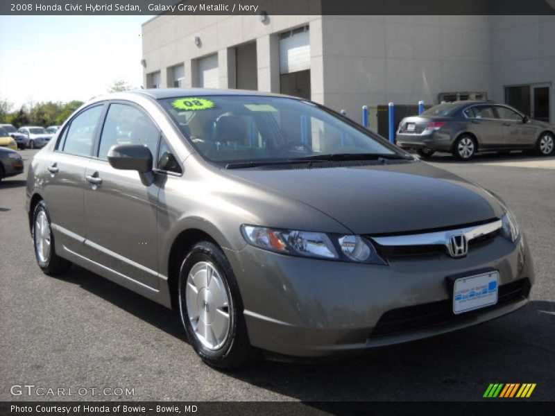 Galaxy Gray Metallic / Ivory 2008 Honda Civic Hybrid Sedan