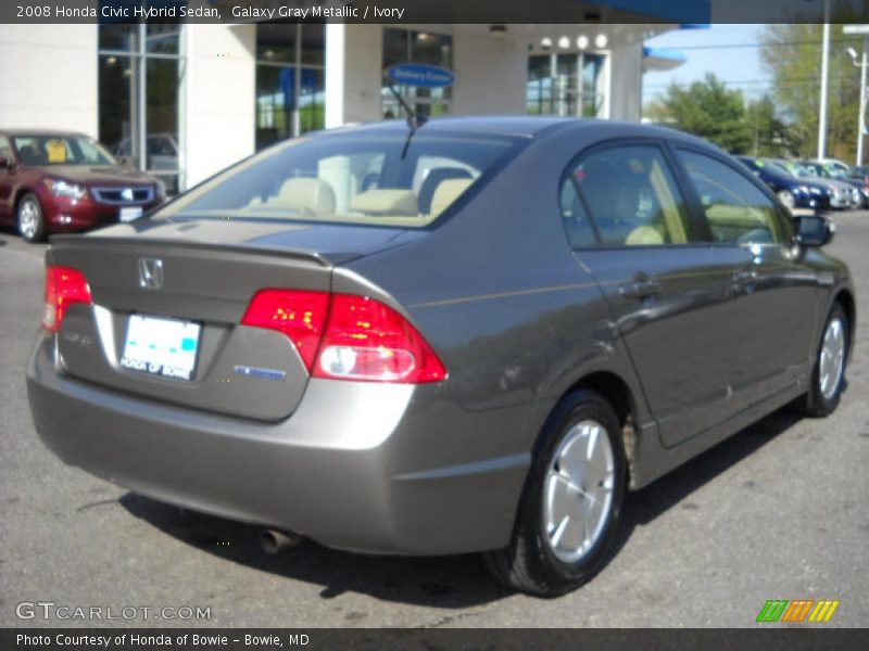 Galaxy Gray Metallic / Ivory 2008 Honda Civic Hybrid Sedan