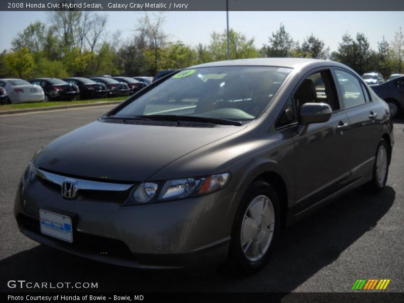 Galaxy Gray Metallic / Ivory 2008 Honda Civic Hybrid Sedan