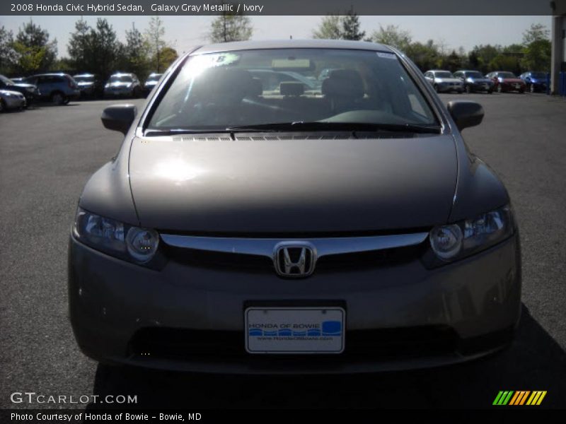 Galaxy Gray Metallic / Ivory 2008 Honda Civic Hybrid Sedan