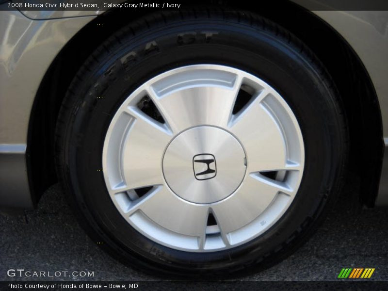 Galaxy Gray Metallic / Ivory 2008 Honda Civic Hybrid Sedan