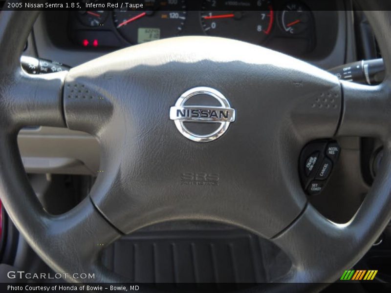 Inferno Red / Taupe 2005 Nissan Sentra 1.8 S