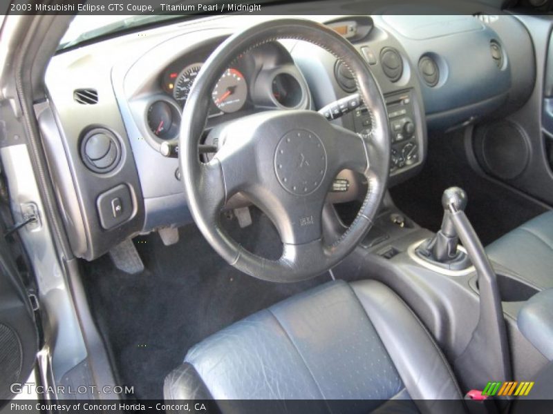 Titanium Pearl / Midnight 2003 Mitsubishi Eclipse GTS Coupe