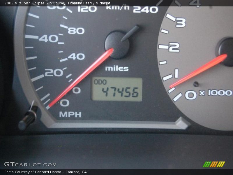Titanium Pearl / Midnight 2003 Mitsubishi Eclipse GTS Coupe