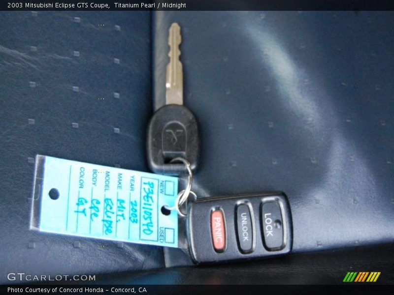 Titanium Pearl / Midnight 2003 Mitsubishi Eclipse GTS Coupe