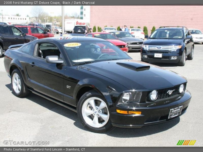 Black / Dark Charcoal 2008 Ford Mustang GT Deluxe Coupe