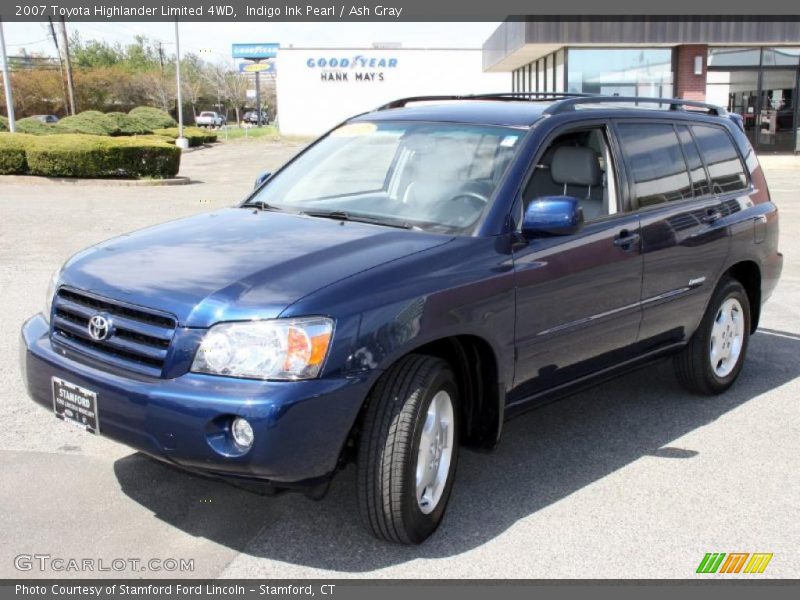 Indigo Ink Pearl / Ash Gray 2007 Toyota Highlander Limited 4WD