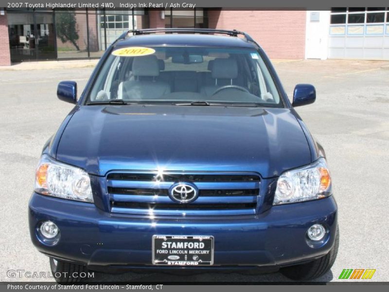 Indigo Ink Pearl / Ash Gray 2007 Toyota Highlander Limited 4WD