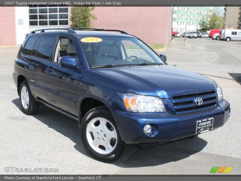 Indigo Ink Pearl / Ash Gray 2007 Toyota Highlander Limited 4WD