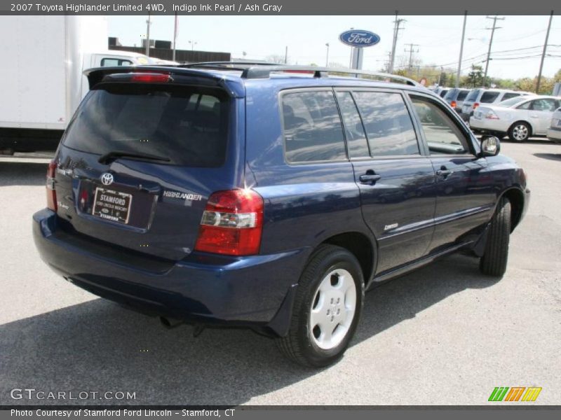 Indigo Ink Pearl / Ash Gray 2007 Toyota Highlander Limited 4WD
