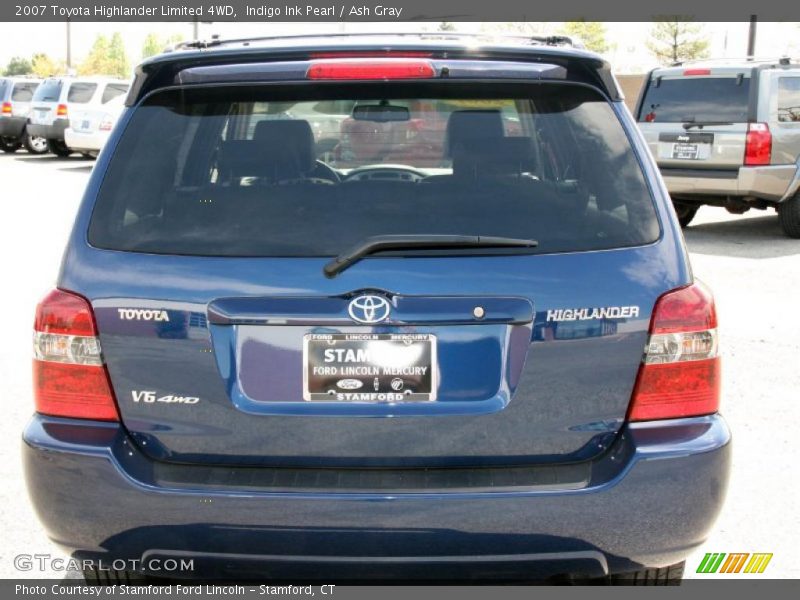 Indigo Ink Pearl / Ash Gray 2007 Toyota Highlander Limited 4WD