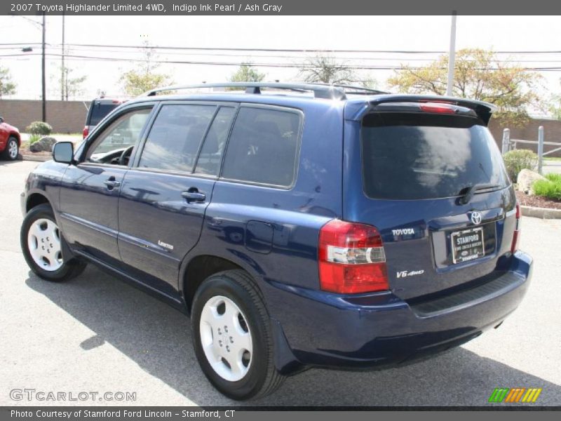 Indigo Ink Pearl / Ash Gray 2007 Toyota Highlander Limited 4WD