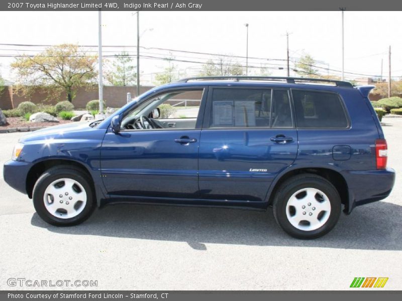 Indigo Ink Pearl / Ash Gray 2007 Toyota Highlander Limited 4WD