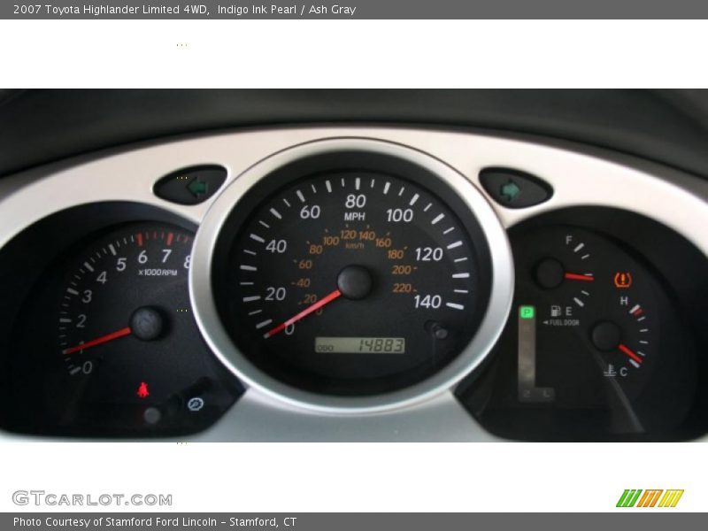Indigo Ink Pearl / Ash Gray 2007 Toyota Highlander Limited 4WD