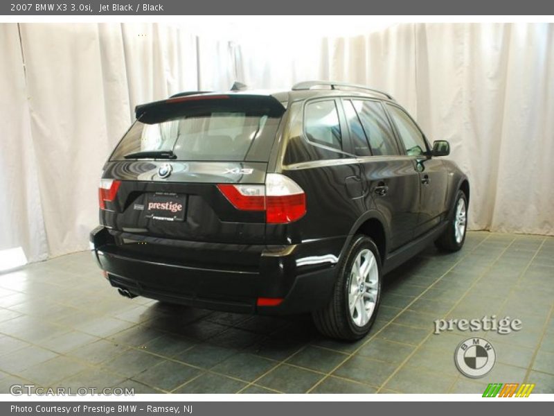 Jet Black / Black 2007 BMW X3 3.0si