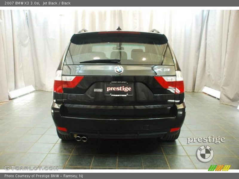 Jet Black / Black 2007 BMW X3 3.0si