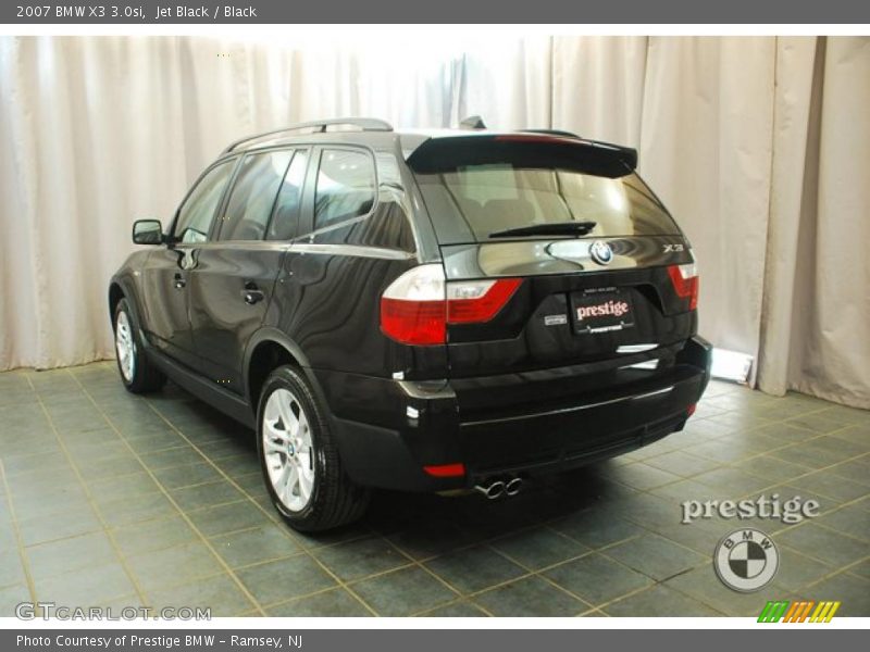 Jet Black / Black 2007 BMW X3 3.0si
