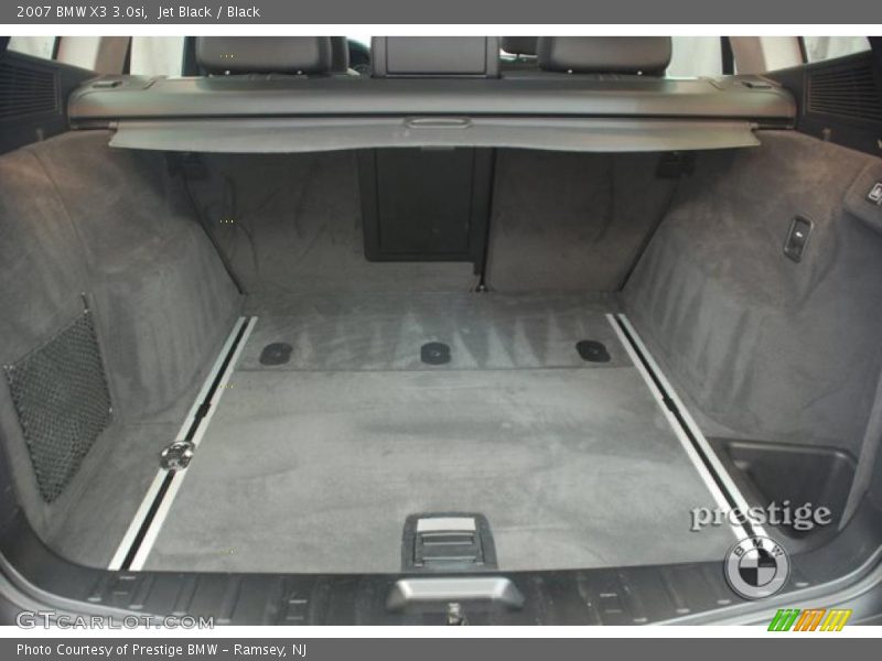 Jet Black / Black 2007 BMW X3 3.0si