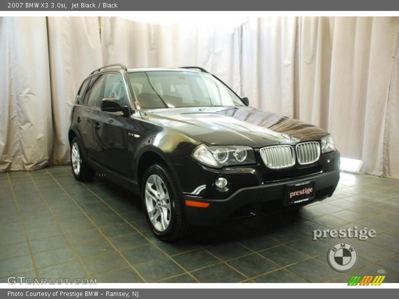 Jet Black / Black 2007 BMW X3 3.0si