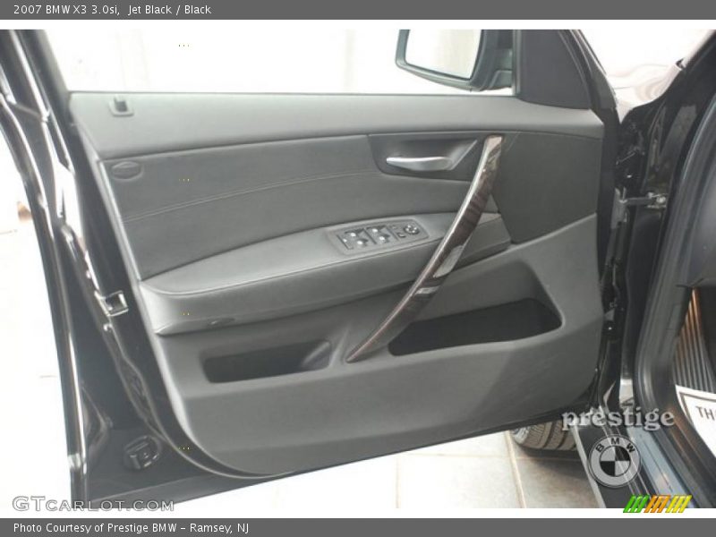 Jet Black / Black 2007 BMW X3 3.0si