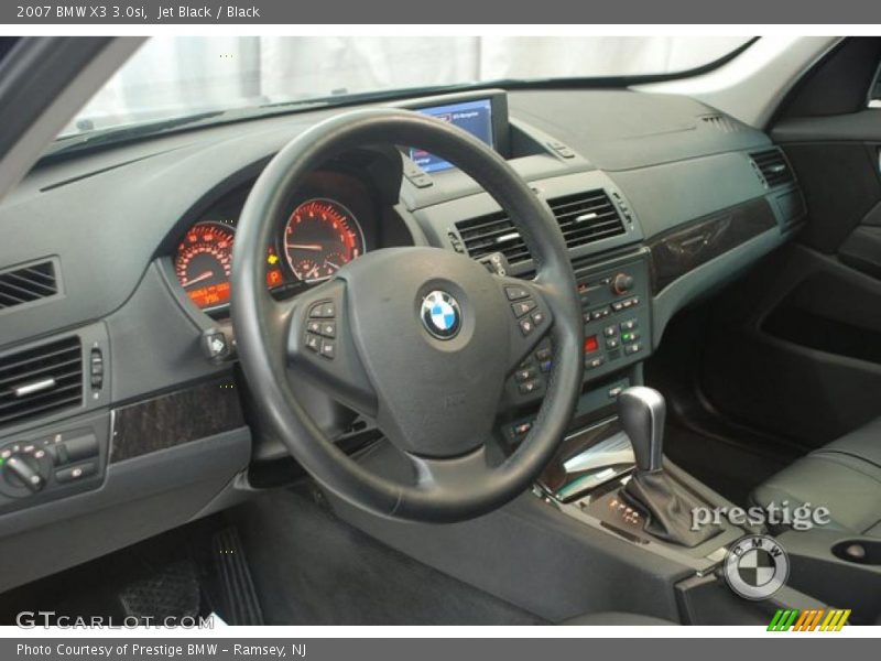 Jet Black / Black 2007 BMW X3 3.0si