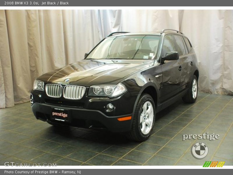 Jet Black / Black 2008 BMW X3 3.0si