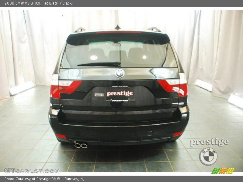 Jet Black / Black 2008 BMW X3 3.0si