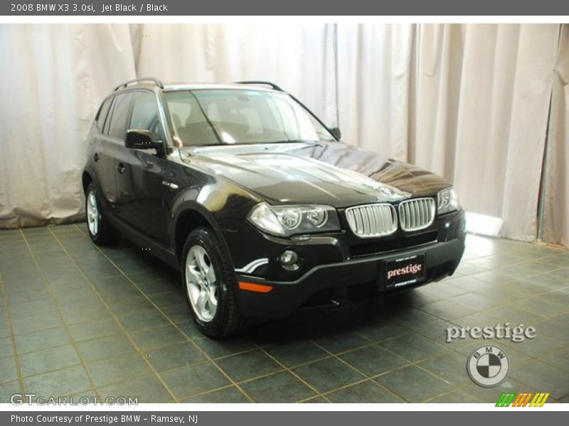 Jet Black / Black 2008 BMW X3 3.0si