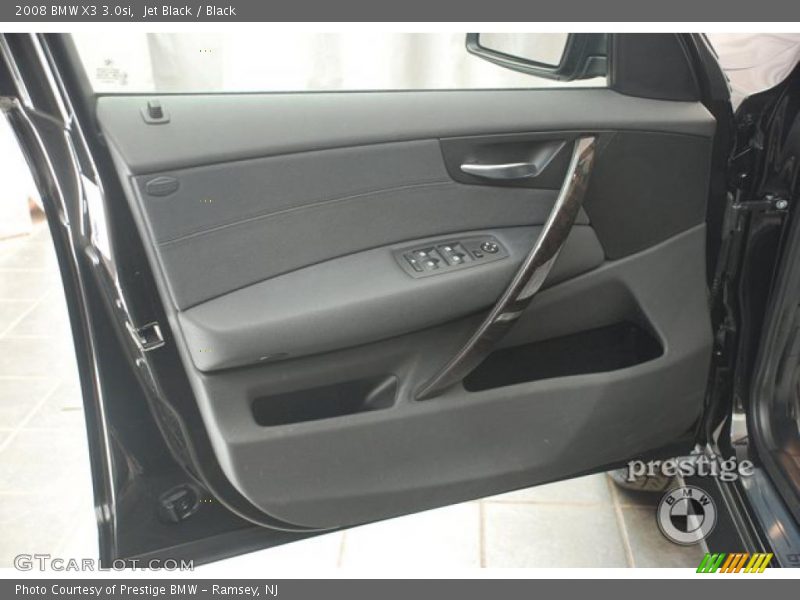 Jet Black / Black 2008 BMW X3 3.0si