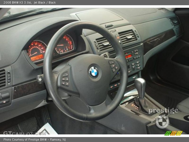 Jet Black / Black 2008 BMW X3 3.0si