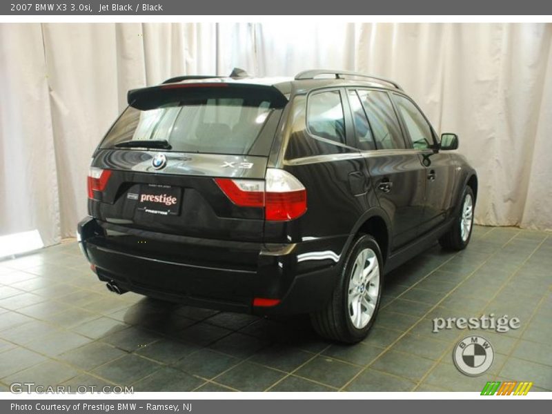 Jet Black / Black 2007 BMW X3 3.0si