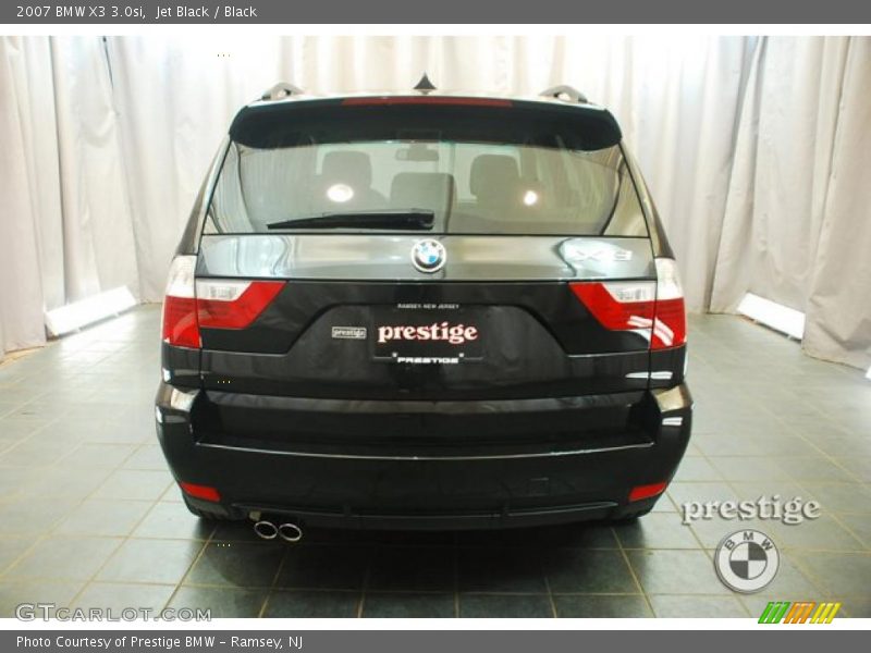 Jet Black / Black 2007 BMW X3 3.0si