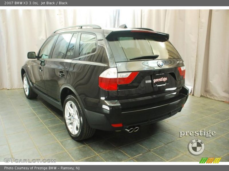 Jet Black / Black 2007 BMW X3 3.0si