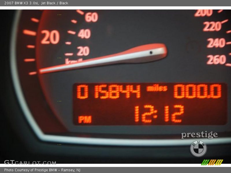 Jet Black / Black 2007 BMW X3 3.0si
