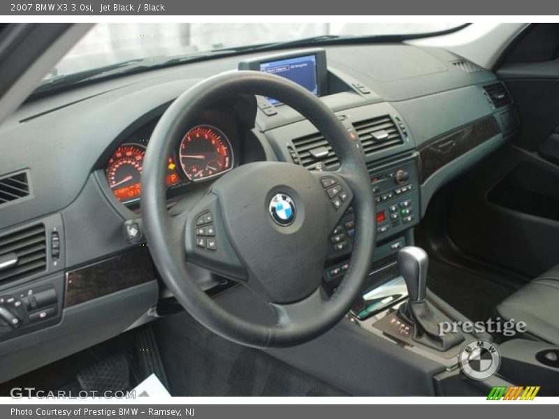 Jet Black / Black 2007 BMW X3 3.0si
