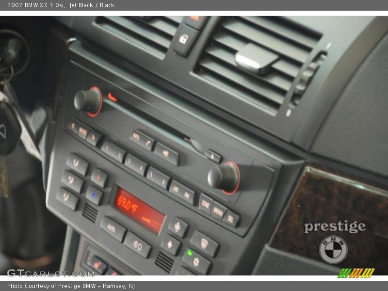 Jet Black / Black 2007 BMW X3 3.0si