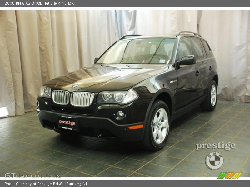 Jet Black / Black 2008 BMW X3 3.0si