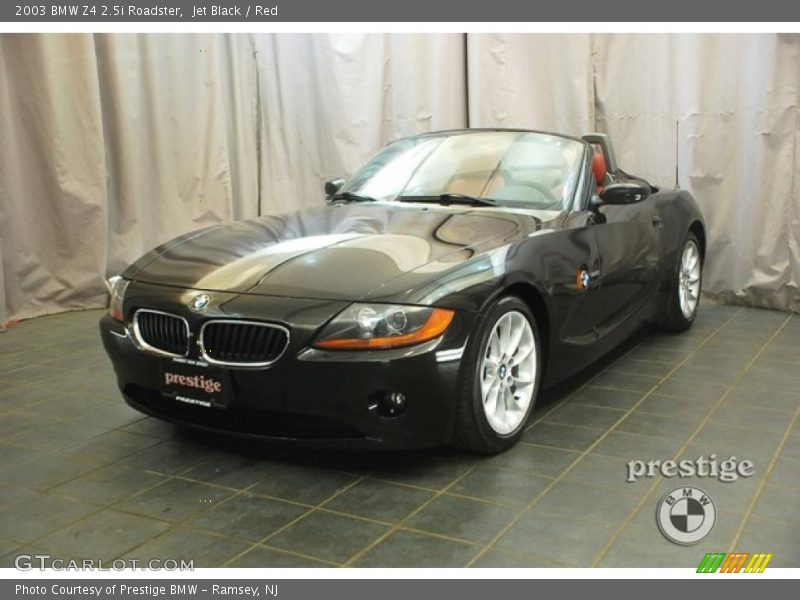 Jet Black / Red 2003 BMW Z4 2.5i Roadster