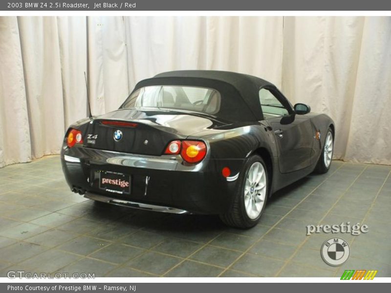 Jet Black / Red 2003 BMW Z4 2.5i Roadster