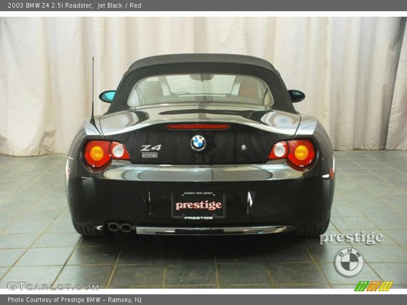 Jet Black / Red 2003 BMW Z4 2.5i Roadster