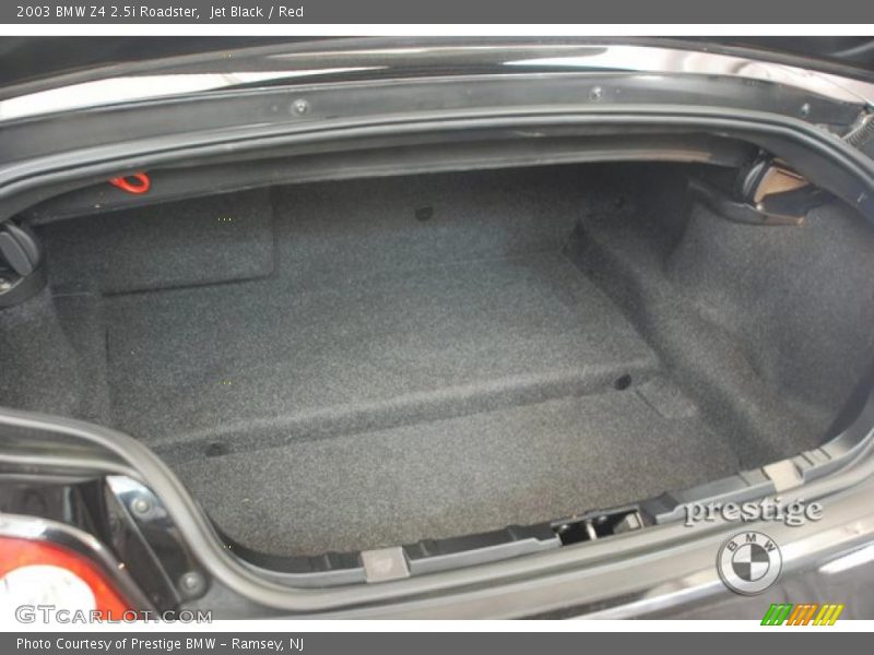 Jet Black / Red 2003 BMW Z4 2.5i Roadster