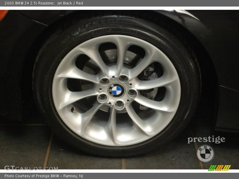 Jet Black / Red 2003 BMW Z4 2.5i Roadster