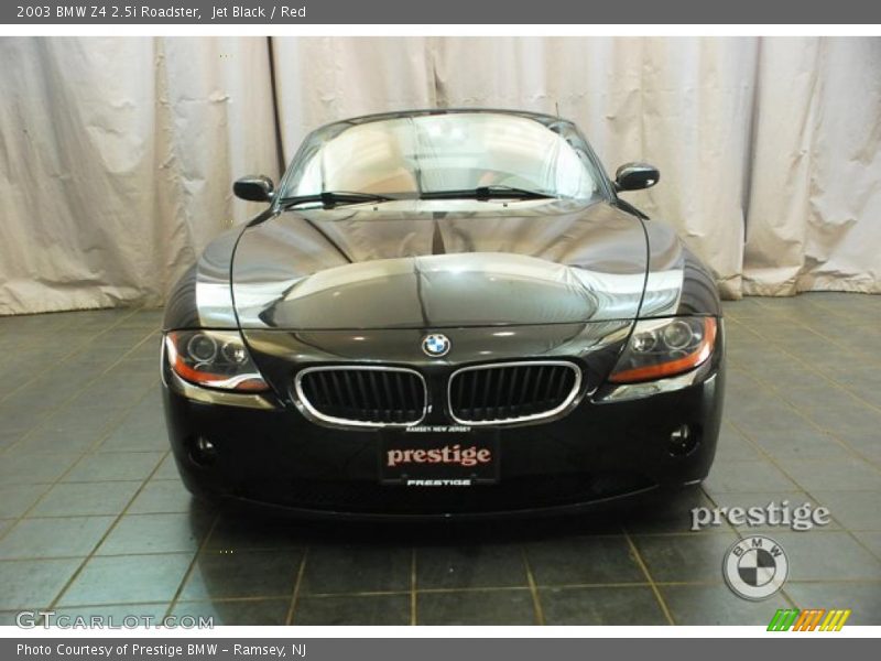 Jet Black / Red 2003 BMW Z4 2.5i Roadster