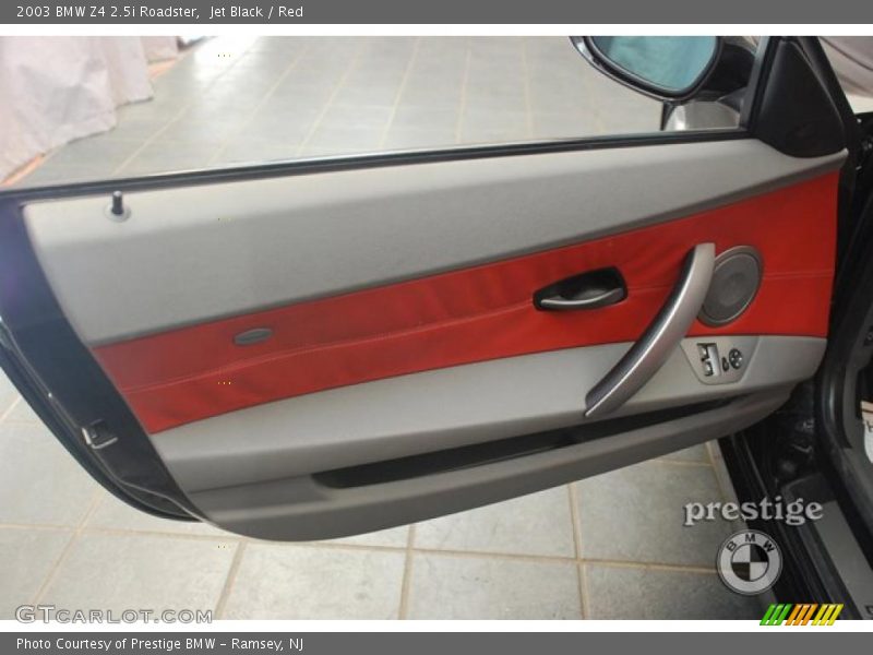 Jet Black / Red 2003 BMW Z4 2.5i Roadster