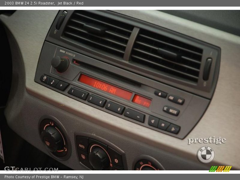 Jet Black / Red 2003 BMW Z4 2.5i Roadster