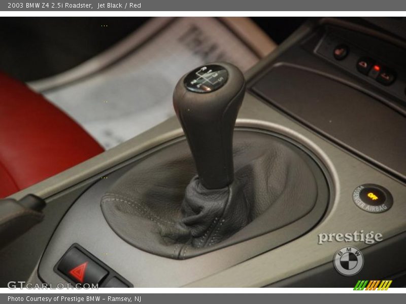 Jet Black / Red 2003 BMW Z4 2.5i Roadster